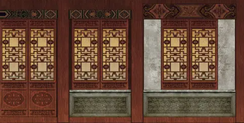 海北隔扇槛窗的基本构造和饰件